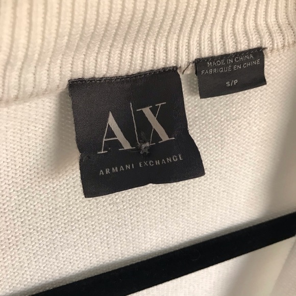ARMANI EXCHANGE full zip vintage style sweater S - Picture 6 of 7